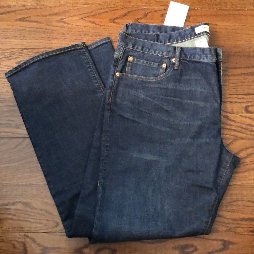 GAP Mens Dark Wash Denim Jeans 42x34 NWT - Picture 8 of 11